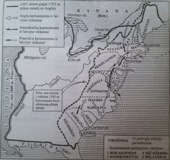 Nepriklausomybės karas ir Jungtinių Amerikos valstijų susikūrimas