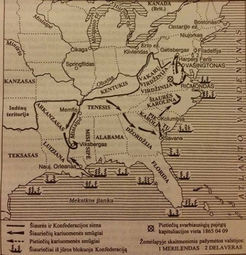 Pilietinis karas Jungtinėse Amerikos Valstijose 1861-1865 m.