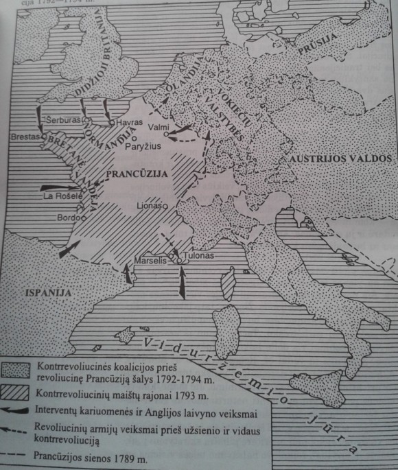 Prancūzijos kova su užsienio ir vidaus kontrrevoliucija 1792-1794 m.