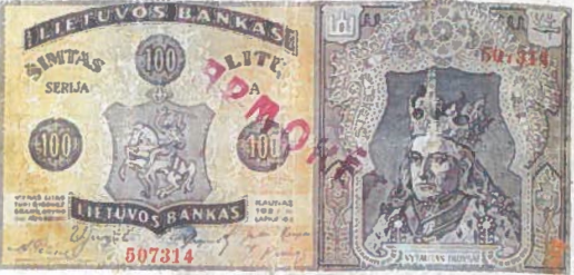Lietuviškas popierinis pinigas