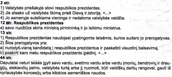 Lenkijos konstitucijos ištrauka