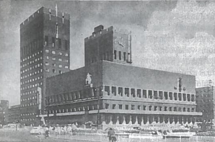 Oslo miesto rotušė pastatyta (1933-1939 m.)