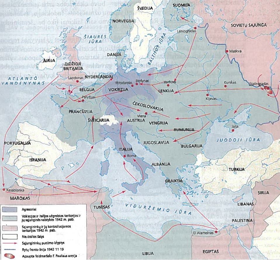 Antrojo pasaulinio karo eiga 1943-1945 m. Vokietijos pralaimėjimas
