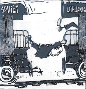 Lietuva, Sovietų Sąjunga ir M. Gorbačiovas, karikatūra