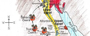 Senovės Egipto žemėlapis
