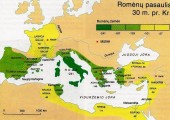 Romėnų pasaulis 30 m. pr. Kr. (Istorijatau.lt)