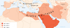 Arabų Kalifato žemėlapis
