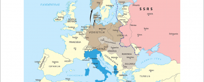 1940 metų Europos žemėlapis (pakoreaguotos įtakos sferos)