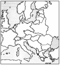 Europos kontūrinis žemėlapis po Pirmojo pasaulinio karo 2010 metų valstybinis brandos egzaminas