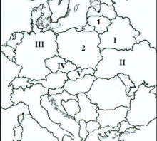 2004 met%C5%B3 valstybinio brandos egzamino Europos %C5%BEem%C4%97lapis susiformav%C4%99s XX a. 10 de%C5%A1. %C5%A1altini%C5%B3 dalis