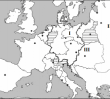 2007 met%C5%B3 valstybinio brandos egzamino Europos po Vienos kongreso %C5%BEem%C4%97lapis %C5%A1altini%C5%B3 dalis