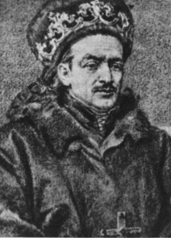 Kazimieras, 1440-1492 m. Lietuvos kunigaikštis, nuo 1447 ir lenkų karalius (J. Mateikos piešinys)
