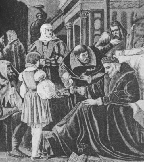 Paskutinės Zigmanto II dienos (†1548 m. balandžio 1 d.; Abramavičiaus paveikslas).