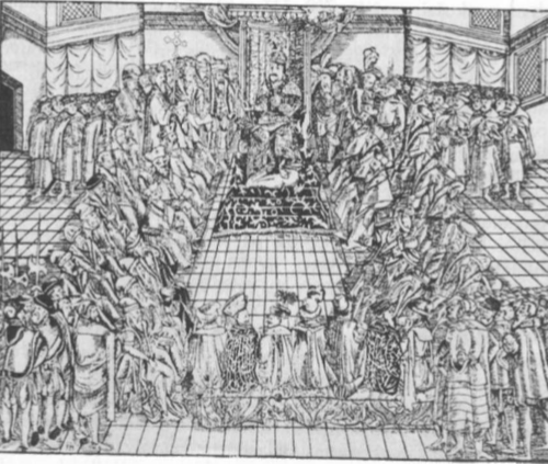 Seimo vaizdas sename raižinyje vaizduojamas 1619 m. seimas