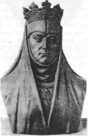 Zigmanto Augusto sesuo Ona (†1596, biustas iš antkapio, esančio Krokuvos katedroje)