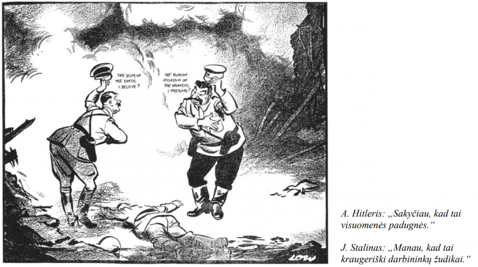2018 VBE C šaltinis 1939 m. karikatūra Pasimatymas