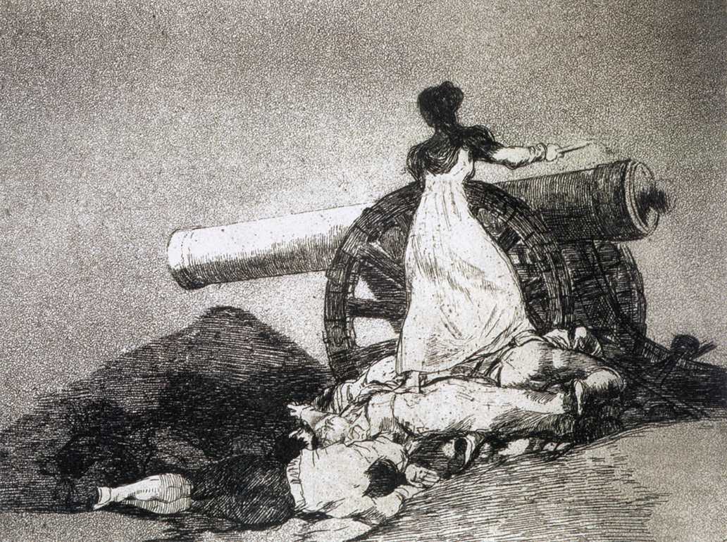 "Kokia drąsa!" Fransisko Gojos graviūra Francisco de Goya y Lucientes What courage! WGA10129