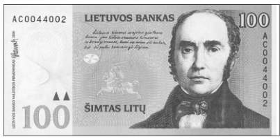 100 litų banknotas