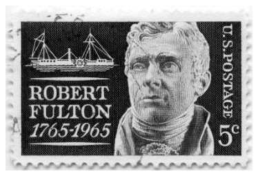 Pašto ženklas: Robertas Fultonas, 1765–1965 m.