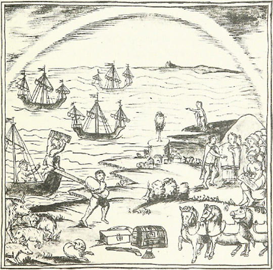 B šaltinis: ispanų išsilaipinimas iš laivo Meksikoje 1519–1521 m.